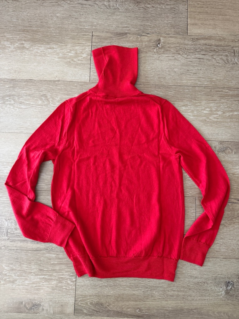 J. Crew Women's Bright Red Turtleneck Sweater